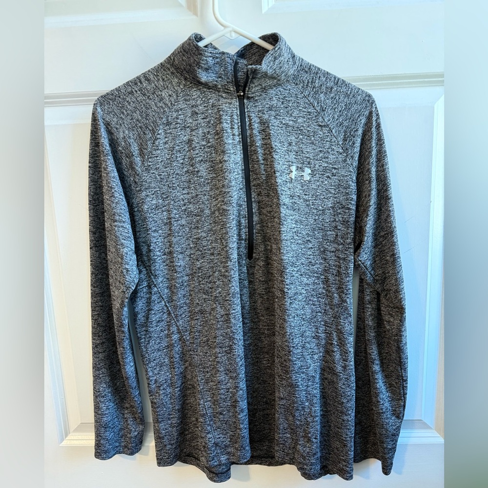 Under Armour Black and White HeatGear Top
